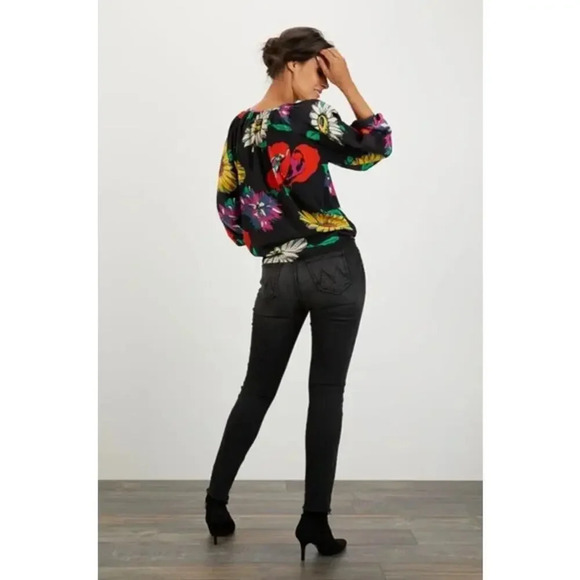 Tucker NYC The Classic Blouse Great Lawn Black Size S - Picture 3 of 7